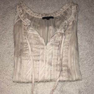 Express sheer 3/4 length sleeve top